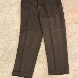 Zanella Men’s Brown Dress Pants. 40 x 28.5